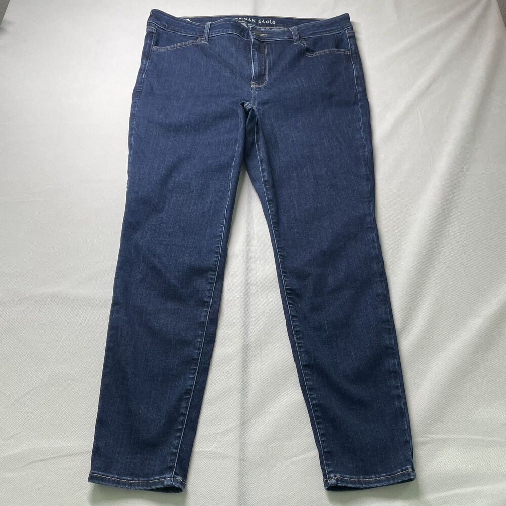 American Eagle High Rise Jegging Dark Wash Stretch Jeans Women Size 18